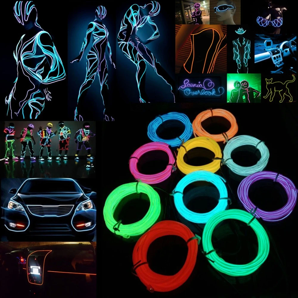 Neon Flex Glow Wire with Controller