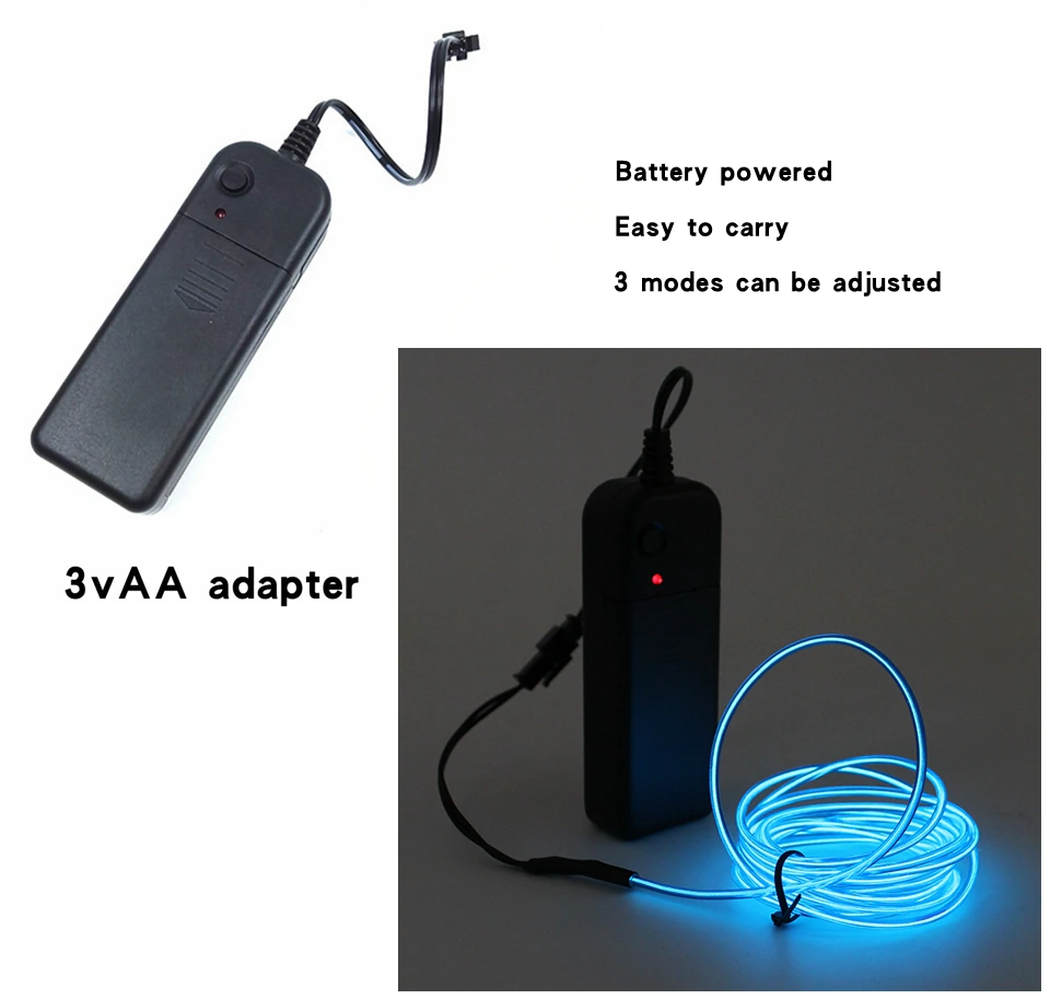 Neon Flex Glow Wire with Controller