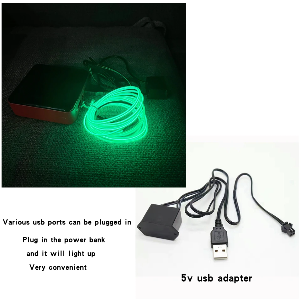 Neon Flex Glow Wire with Controller
